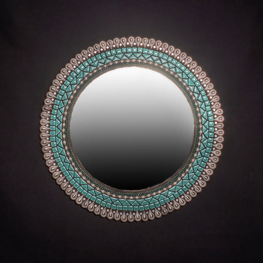 Fiji 17-inch Mosaic Mirror