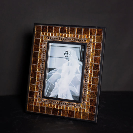 Golden Glow 5X7 Mosaic Picture Frame
