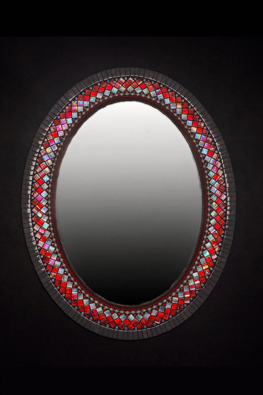 Lockerbie 22 x 28-inch Oval  Mosaic Mirror