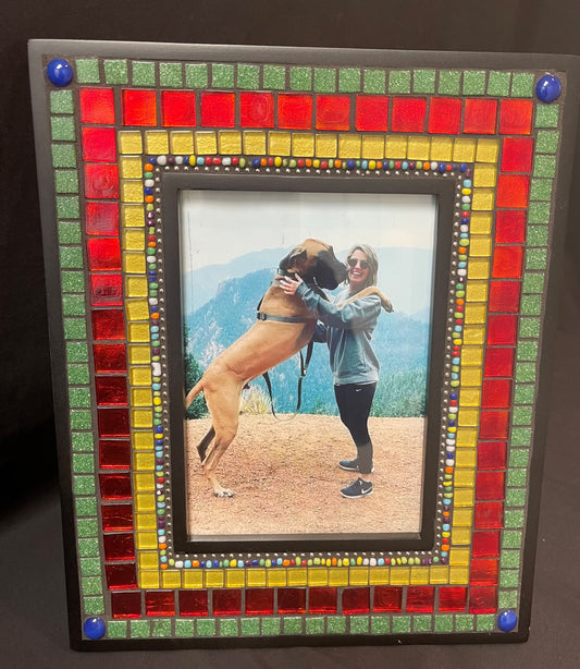 Multi-Color 5 x 7 Mosaic Picture Frame
